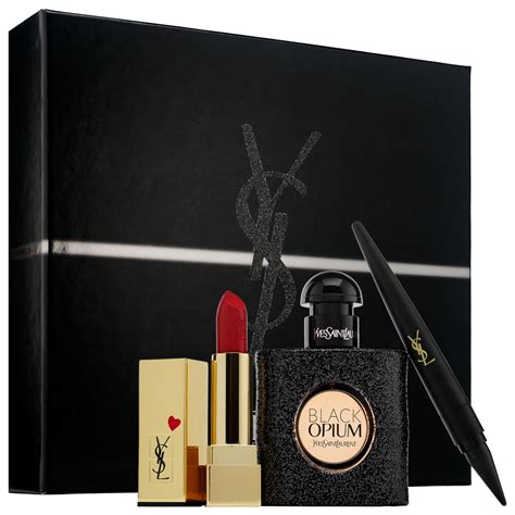 ysl black opium gift set